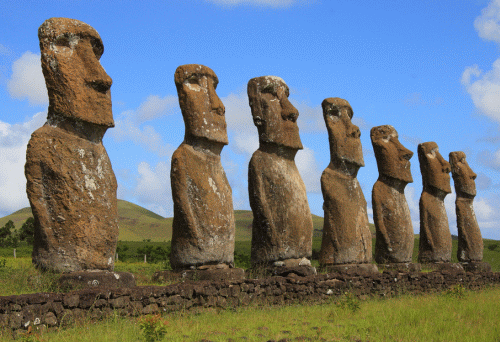 Isola di Pasqua - Statue moai