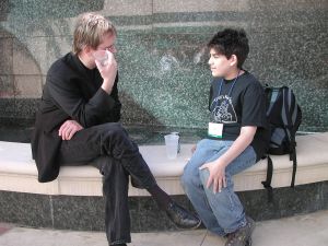 Lawrence Lessig e Aaron Swartz