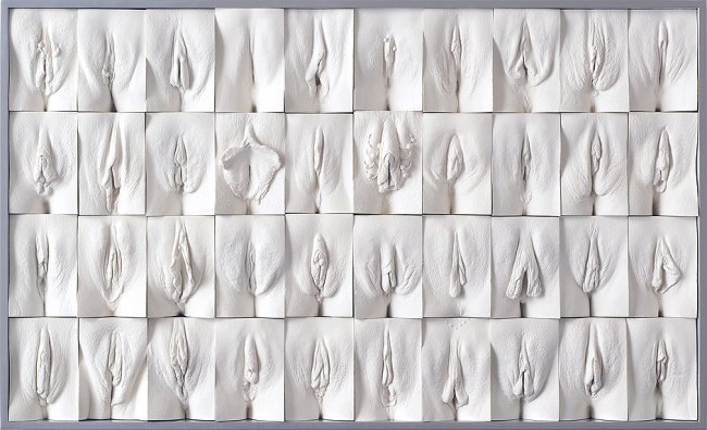 "The Great Wall of Vagina" dell'artista inglese Jamie McCartney