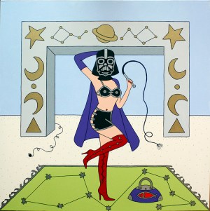 Giampaolo Atzeni - Dart Woman Fener 2013, acrilico su tela 100 x 100