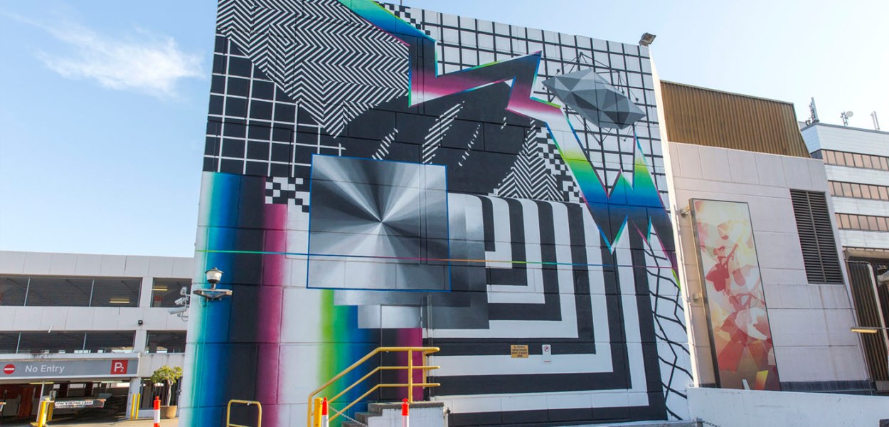 Felipe Pantone per il Wonderwalls Festival in Australia