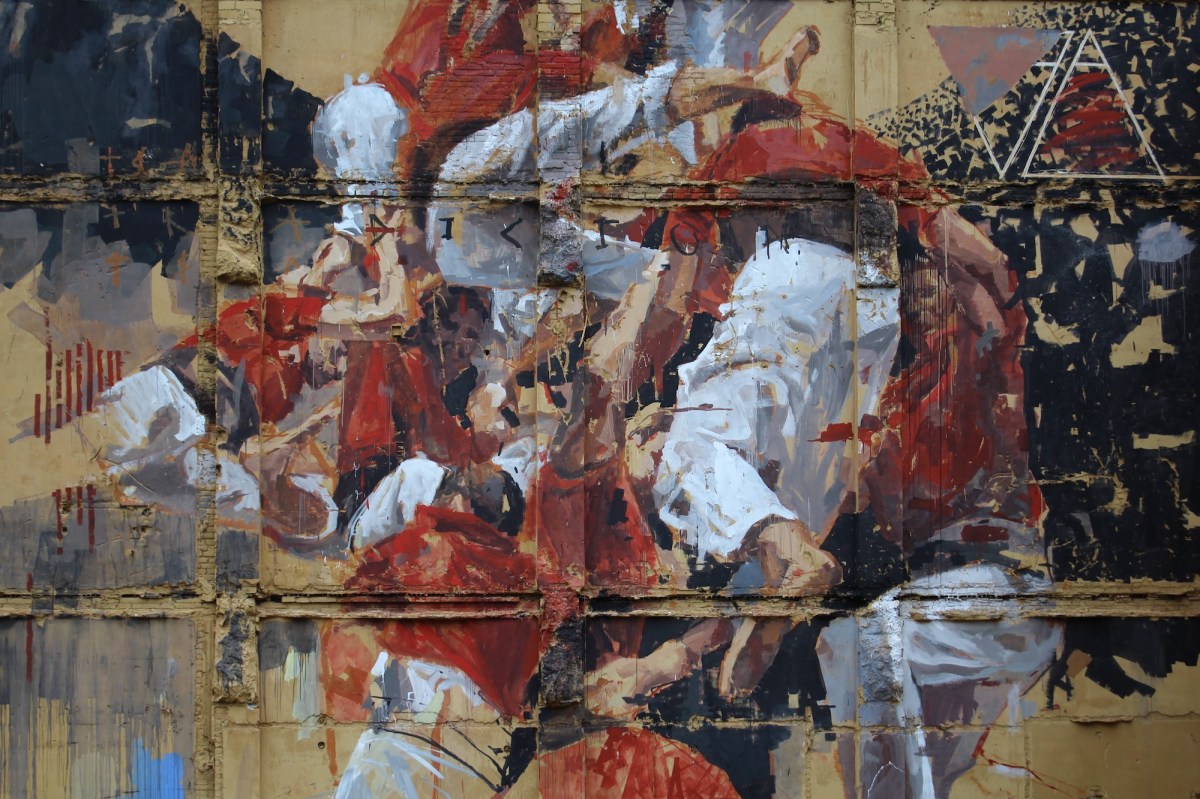 Borondo @ Barcellona per “Fer Lenya” Openwalls Conference 2015