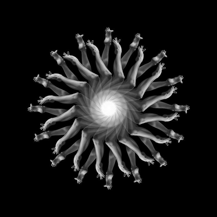 Body mandalas by Federico Bianchi