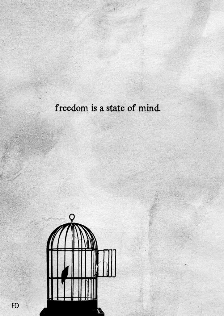Freedom is a state of mind - Illustrazione di Fariedesign