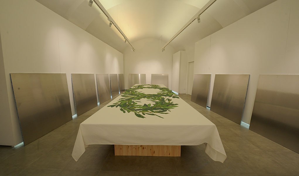 Michelangelo Pistoletto - I ritratti al tavolo del Terzo Paradiso