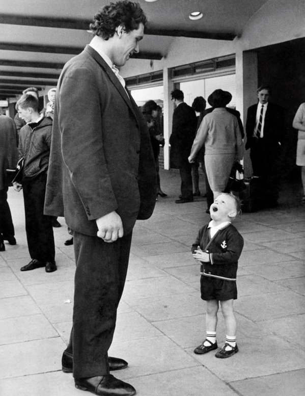 Bambino incontra André the Giant, 1970