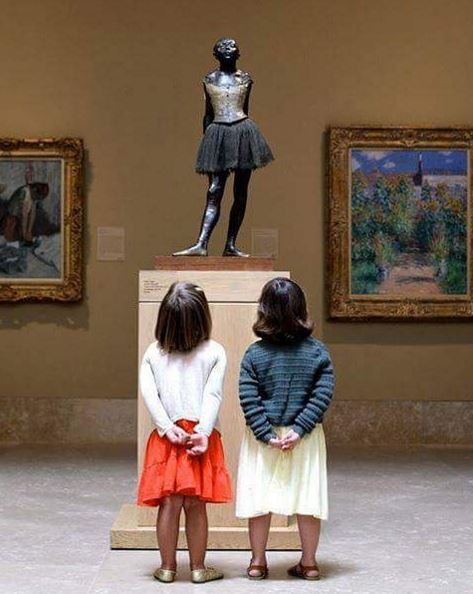 Scultura di Edgar Degas - Fotografia di autore sconosciuto