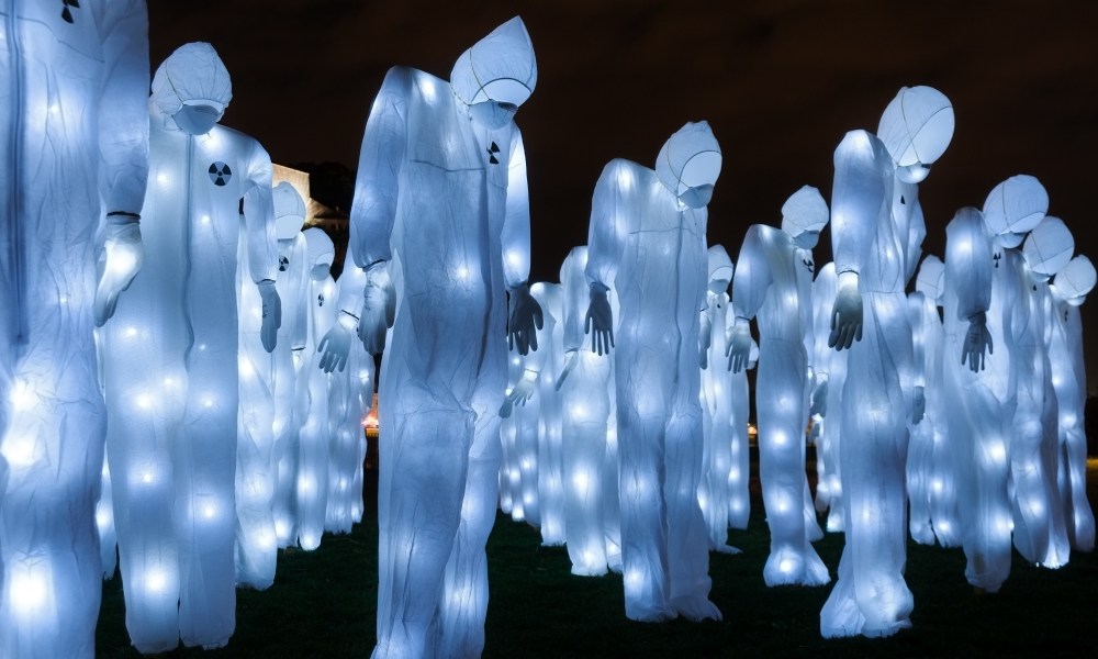 “Radioactive Control” by Luzinterruptus @ Lux festival