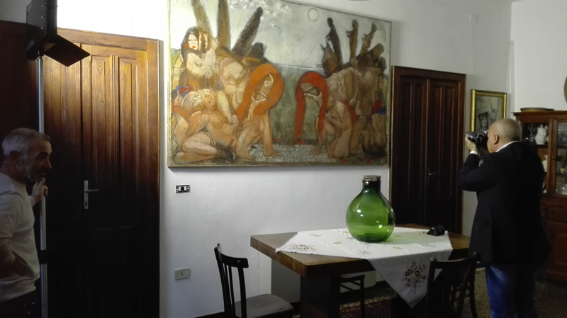 I 5 sensi dell'arte (backstage) - Salvatore Garau