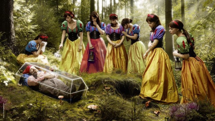 Il nano e le sette Biancaneve (autore sconosciuto)