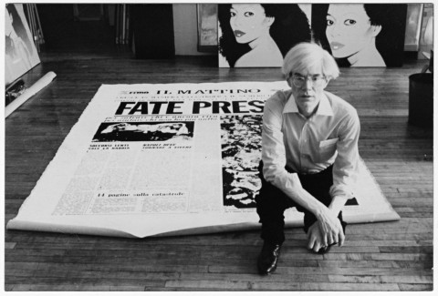 Andy Warhol, Fate Presto, 1981 – acrylic and silkscreen ink on canvas, three panels. Palazzo Reale di Caserta – Collezione Terrae Motus
