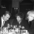 Paige Powell – Sting, Bob Dylan e Andy Warhol, New York City, 1986. © Paige Powell, Reprint Of Image By Permission
