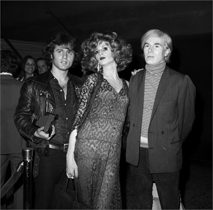 Premiere Midnight Cowboy, 1969 Andy Warhol, Candy Darling e Gerard Malanga, New York ©Corbis