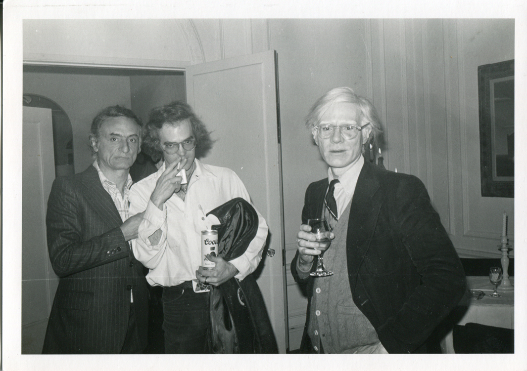 Andy Warhol con Larry Rivers eFrançois de Menil