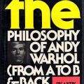 The Philosophy of Andy Warhol, copertina della prima edizione