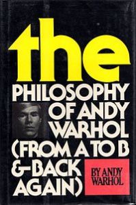The Philosophy of Andy Warhol, copertina della prima edizione