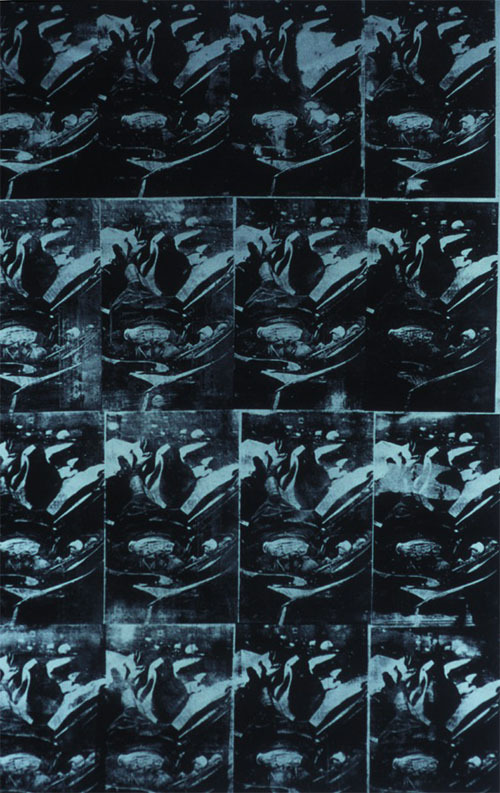 "Fallen Body" by Andy Warhol, dalla sua serie "Death and Disaster", 1962-67