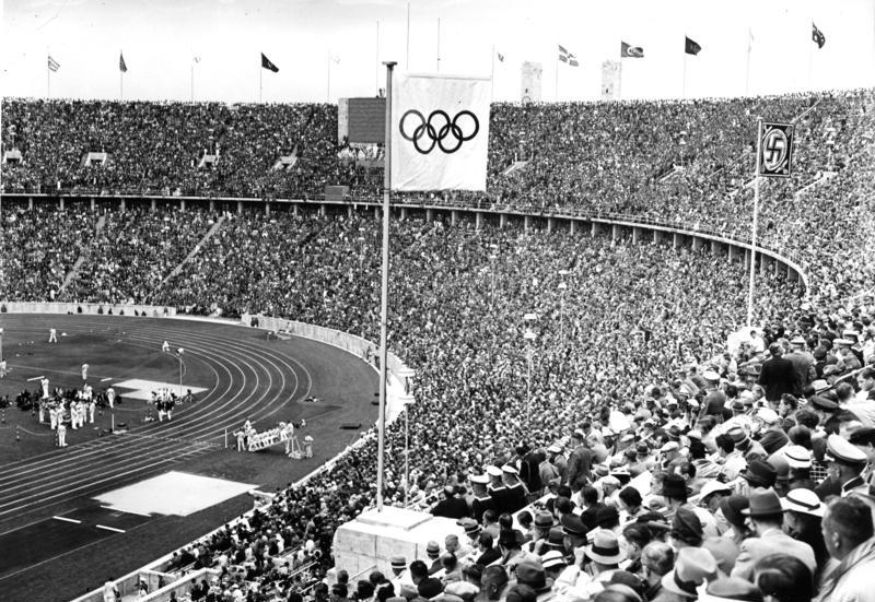 Stadio Olimpico di Berlino durante i Giochi del 1936