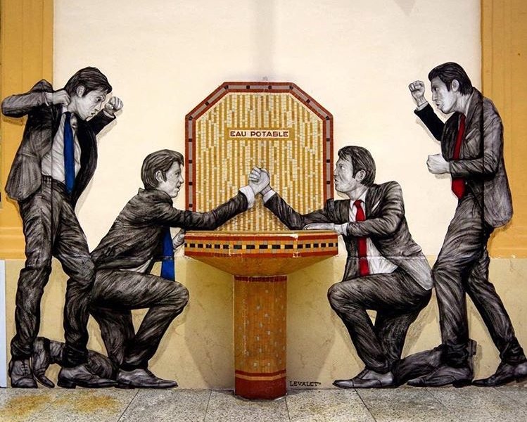 Levalet @Gare Saint Lazare, Parigi