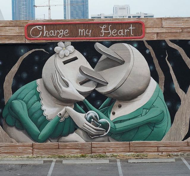"Charge my heart" by Zed1 @Miami, USA