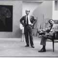 Carlo Cardazzo e Lucio Fontana, 1958. Fotografia di Ugo Mulas