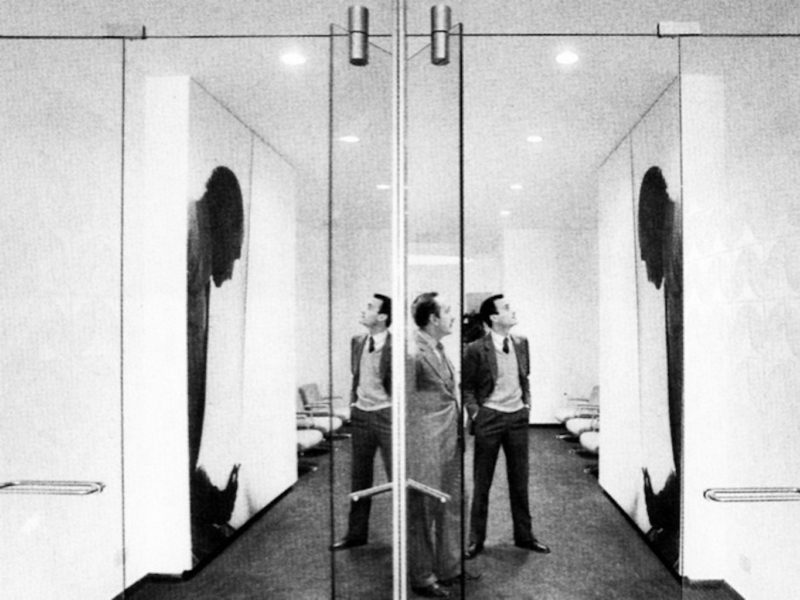 Foto di Ugo Mulas a Fantoni e Gerli con Fontana