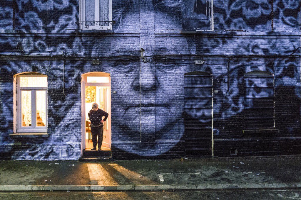 JR art for Agnès Varda