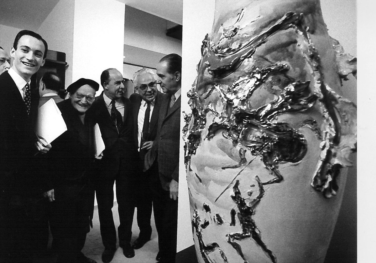 MARCO FANTONI CON GIUSEPPE UNGARETTI E LEONARDO SINISGALLI. FOTO UGO MULAS