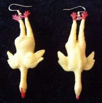 Orecchini pollo impiccato