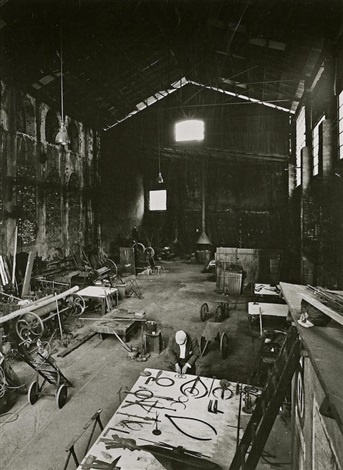 Ugo Mulas - David Smith in his Voltri studio by Ugo mulas, Voltri 1962