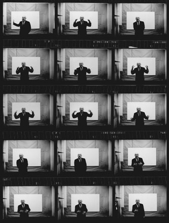 Barnett Newman, New York, 1964, from a contact sheet