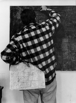 Jasper Johns by Ugo Mulas