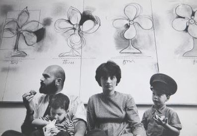 Jim Dine con la moglie Nancy , 1964. Fotografia di Ugo Mulas