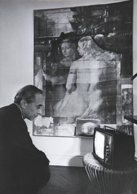 Leo Castelli nella sua casa di New York , 1964. Fotografia di Ugo Mulas