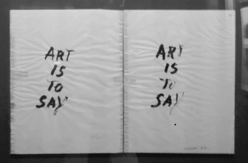 Museo Novecento Firenze - "Art is to say" (1964) di Giuseppe Chiari
