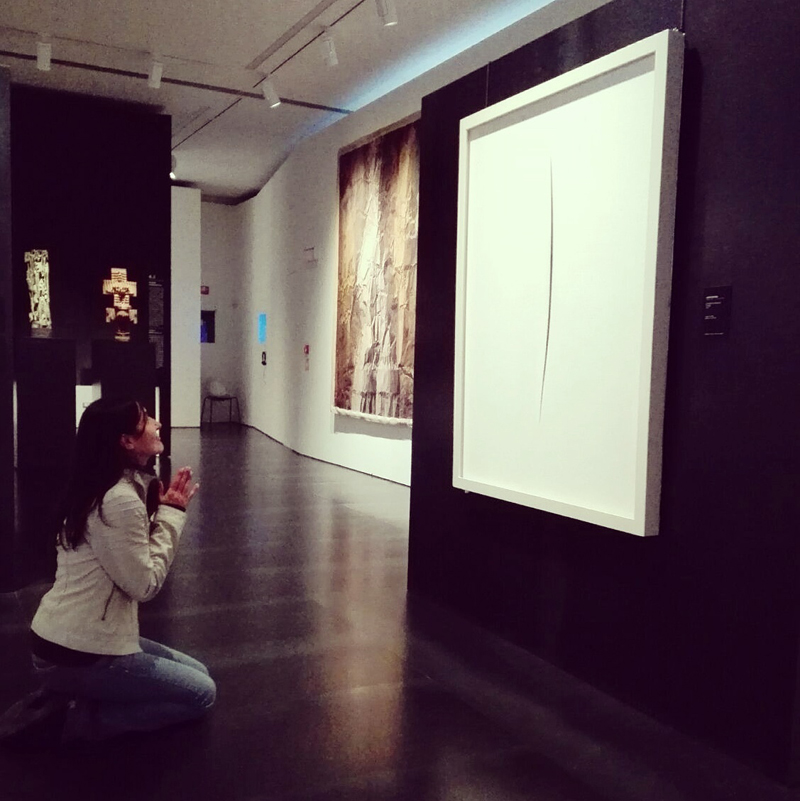 Museo Novecento Firenze - Concetto spaziale. Attesa (1965) di Lucio Fontana