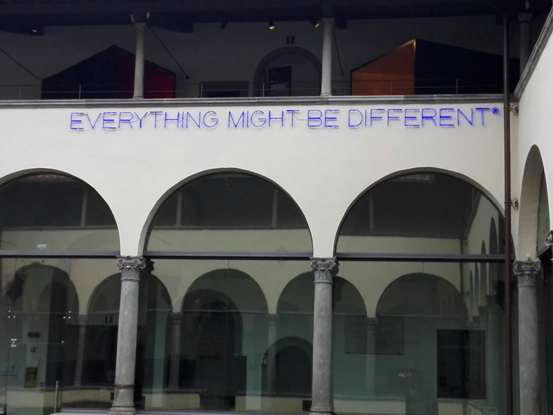 Museo Novecento Firenze - "Everything Might Be Different" (1988) di Maurizio Nannucci