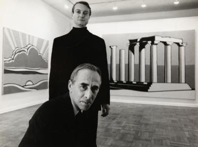 New York, Leo Castelli e Roy Lichtenstein. Fotografia di ugo Mulas