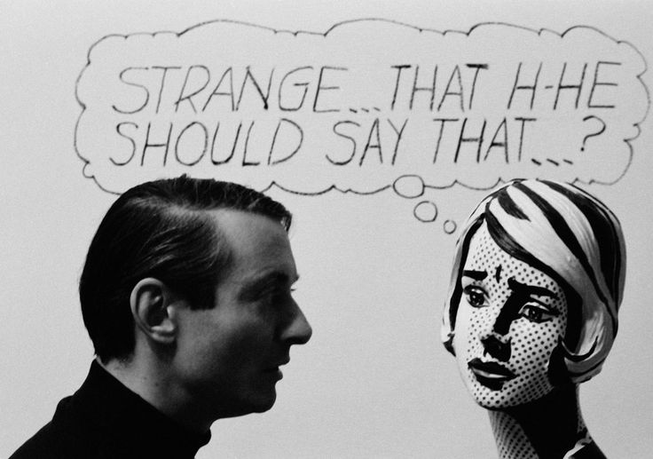 Roy Lichtenstein, New York, 1964. Fotografia di Ugo Mulas