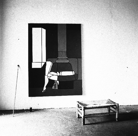 Valerio Adami. Fotografia di Ugo Mulas