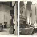 A sinistra: Brancusi, vue d’atelier, 1955; A destra: Atelier Brancusi, 11 Impasse Ronsin 15e, 1955. Immagini © Successione Brancusi – Tutti i diritti riservati ADAGP, Paris / Artist Rights Society (ARS), New York. Foto per gentile concessione di Paul Kasmin Galleria