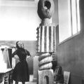 Miss Marilyn Kovler, Brancusi Publicity Photo Sculpture: King of Kings