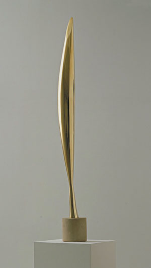 Constantin Brancusi. Bird in Space. 1928. Bronze, 54 x 8 1/2 x 6 1/2″ (137.2 x 21.6 x 16.5 cm)