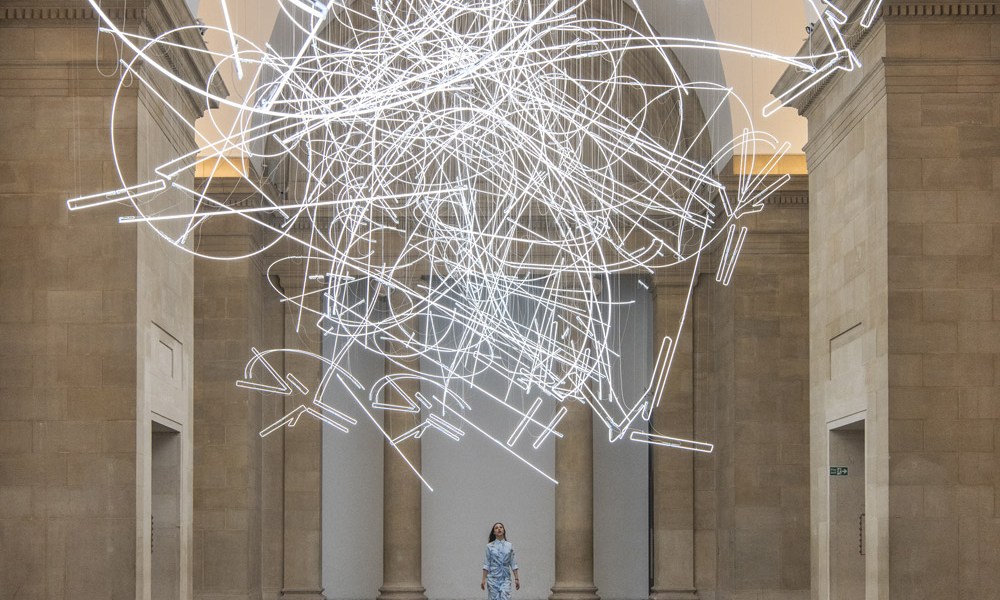 "Forms in Space… by Light (in Time)" by Cerith Wyn Evans