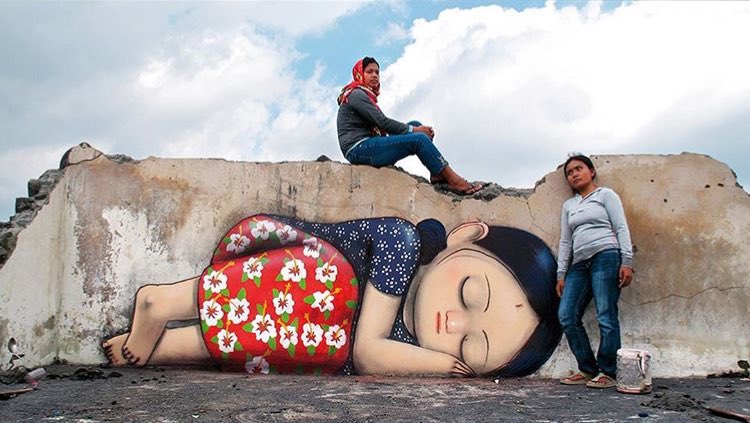 Seth Globepainter @Pangukrejo, Java, Indonesia