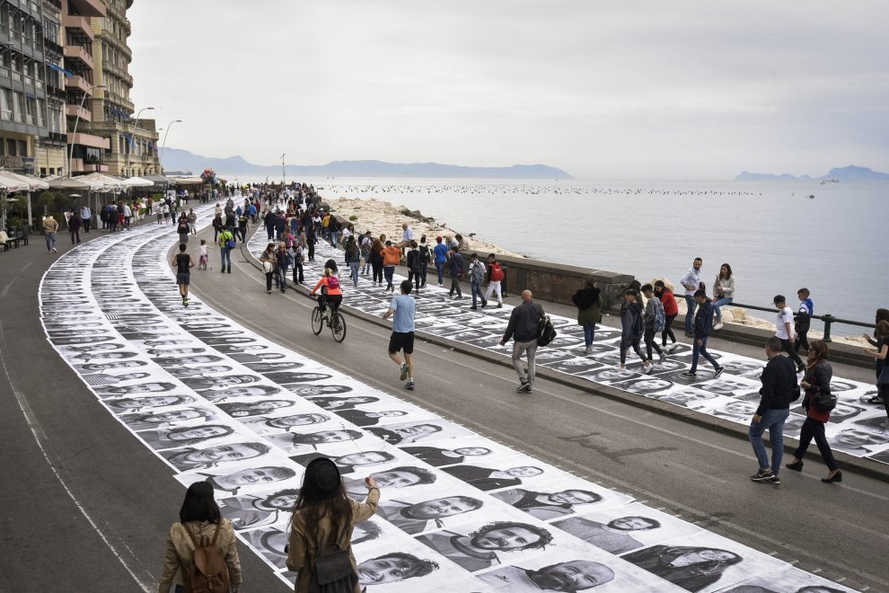 "Inside Out" by JR in Naples, Italy