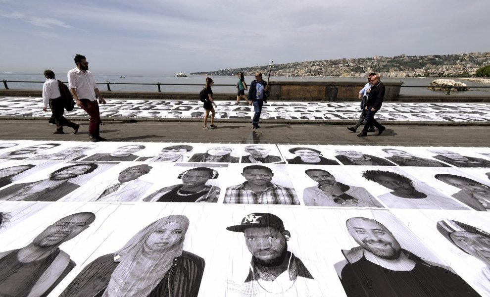 "Inside Out" by JR in Naples, Italy