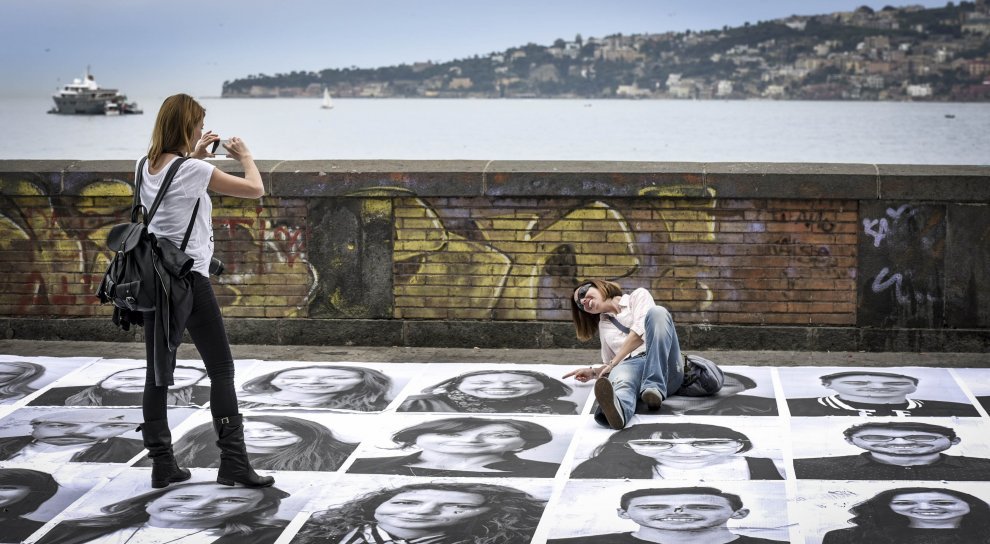 "Inside Out" by JR in Naples, Italy