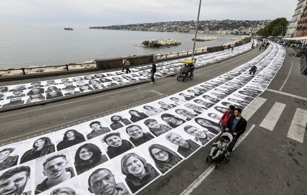 "Inside Out" by JR in Naples, Italy