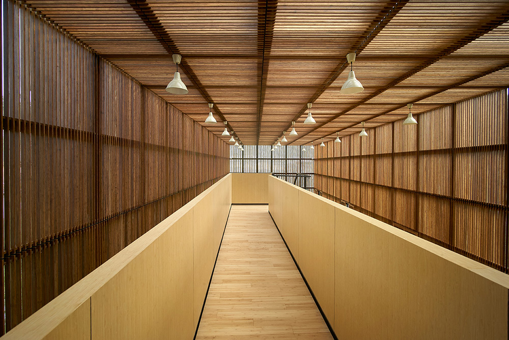 Bamboo product research and design center (interior) by Li Xiaodong.